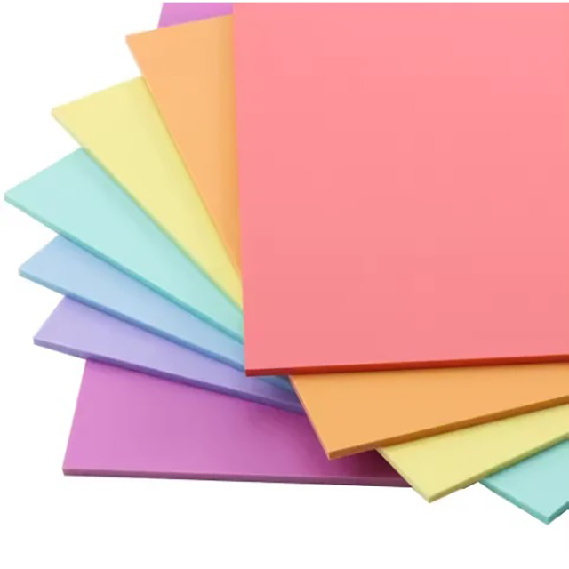 Panel acrílico teñido para decoración.